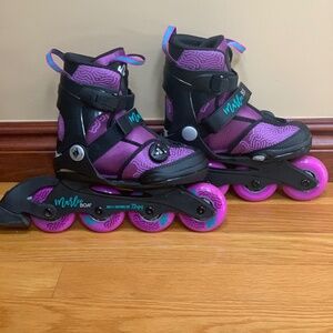 K2 Marlee BOA Purple Adjustable Rollerblades Size 11-2